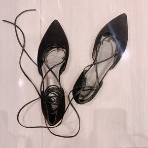 Stuart Weitzman Black Flats